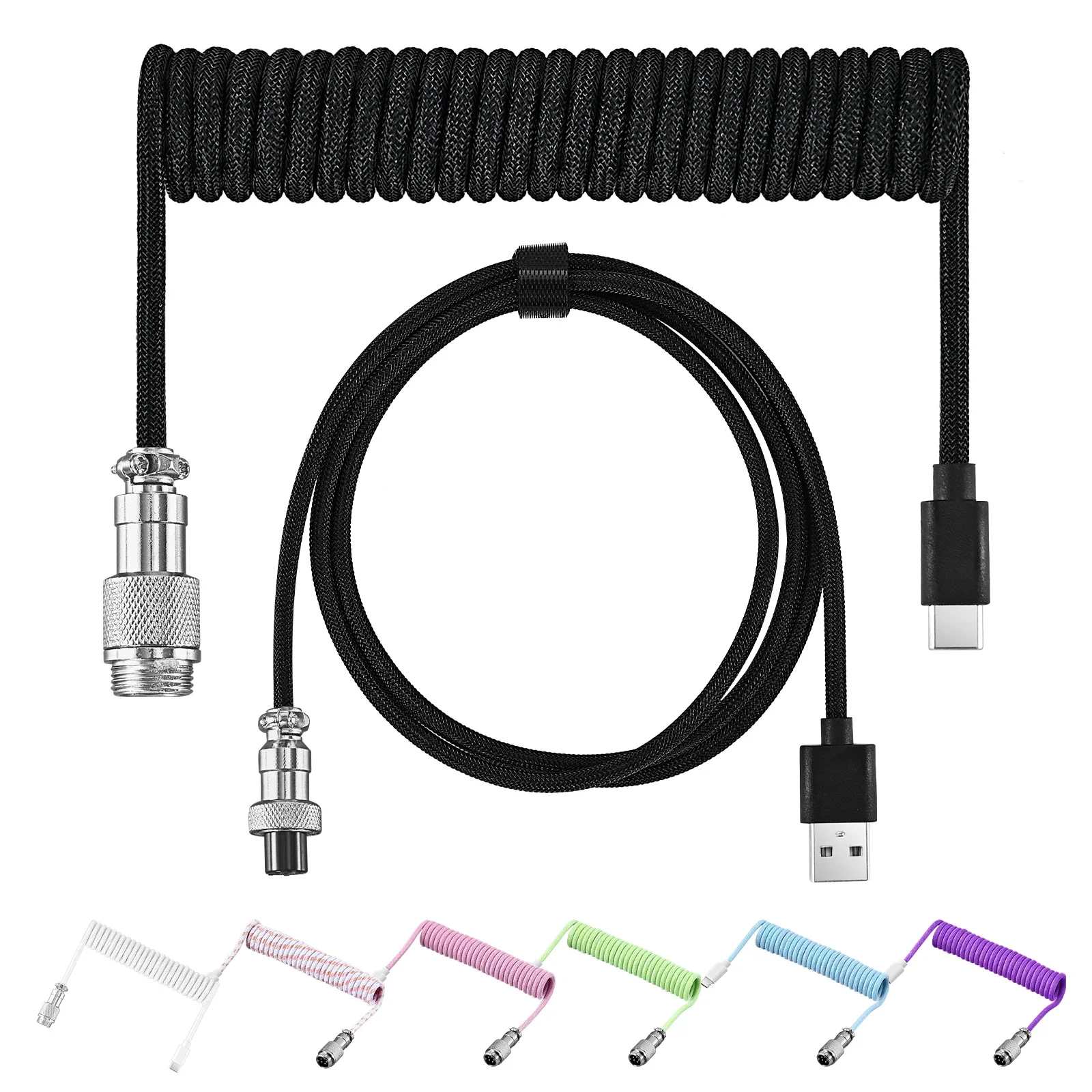 Gaming Keyboard Type C - New Type C Coiled Cable USB