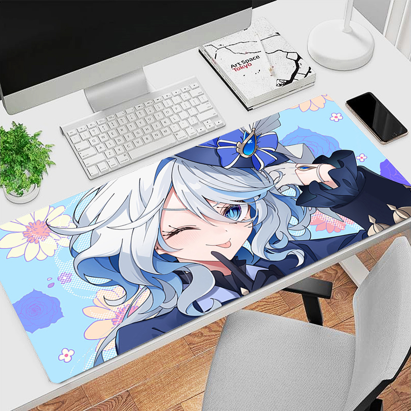 Gaming Keyboard Blue - Gaming Mouse Pad, Stitched Edges, Light