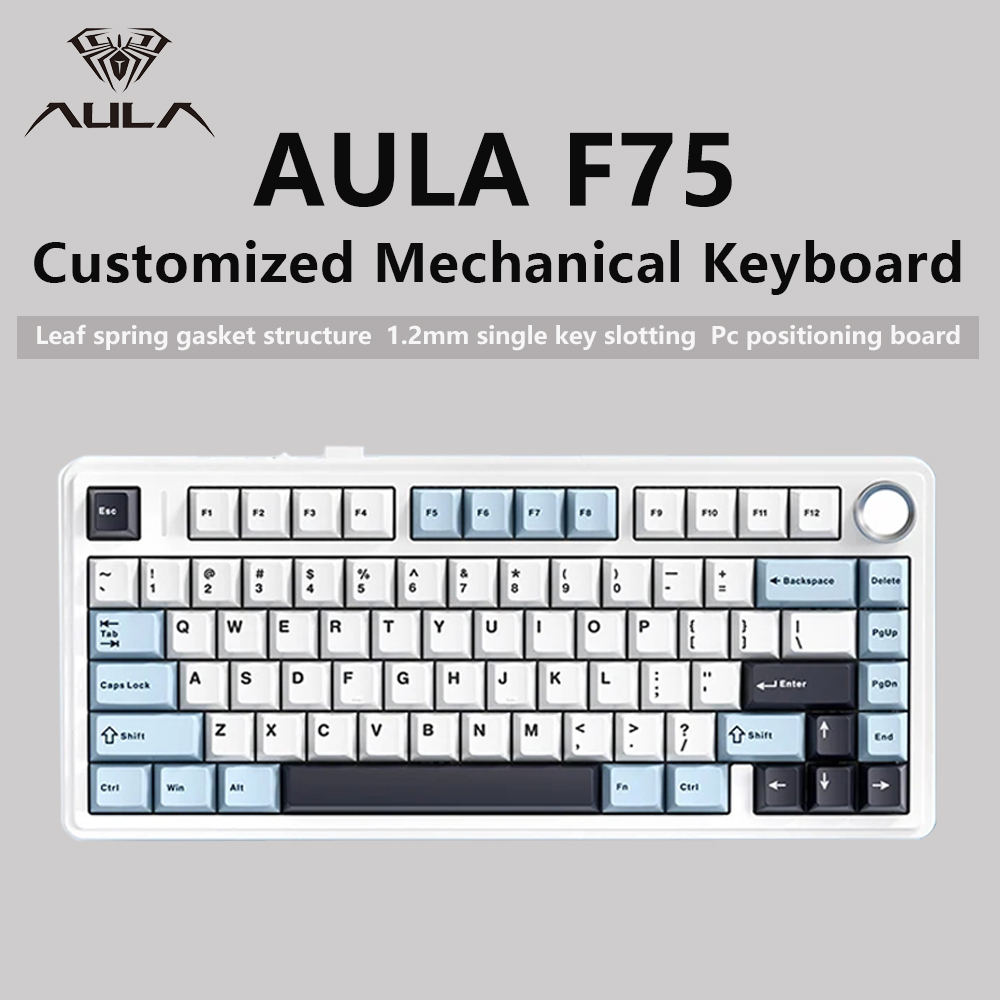 Gaming Keyboard Brand - AULA F75 2.4G Wireless/Bluetooth/Wired Gaming Mechanical