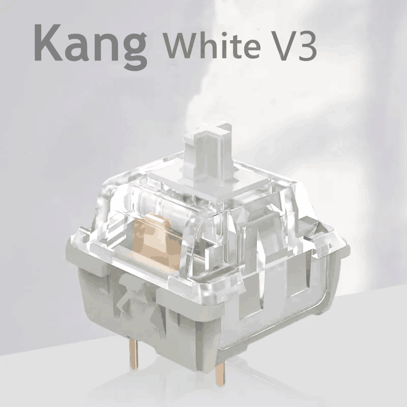 Gaming Keyboard Mini Mechanical - GGBOY Kang White V3 Switches Mechanical