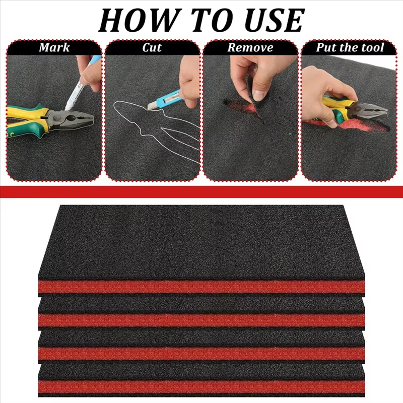 Pe Foam Sheet - 2/4pcs EPE Toolbox Foam for Organization