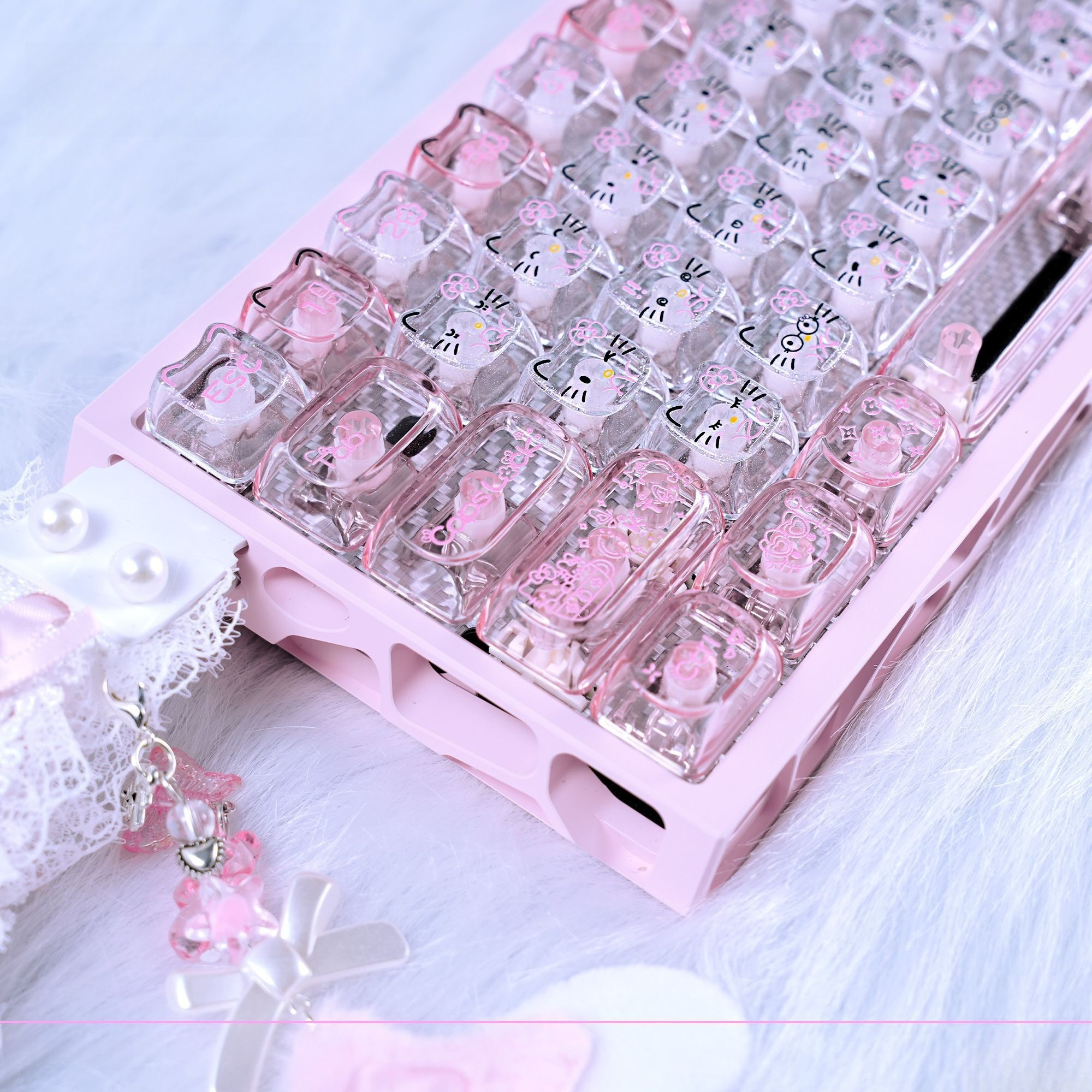 Anime Sanrio Hello Kitty Trans - Gaming Keyboard No Rgb recensie en prijs
