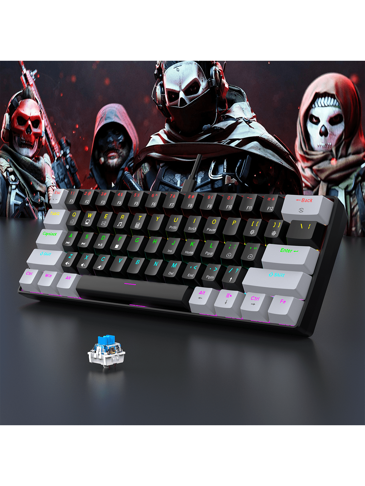 60% Wired Gaming Mechanical Ke - Gaming Keyboard Half recensie en prijs