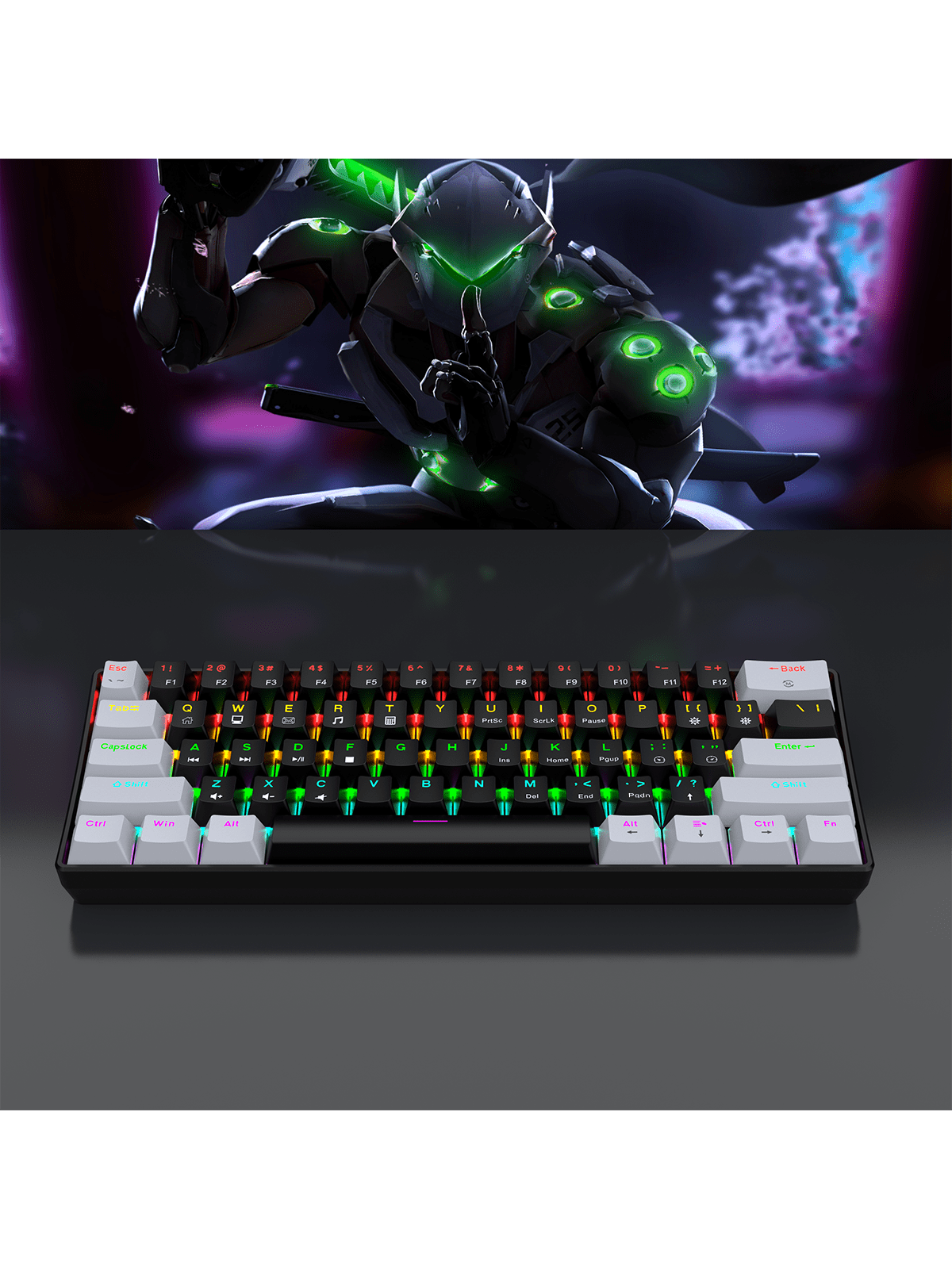 60% Wired Gaming Mechanical Ke - Gaming Keyboard Half recensie en prijs