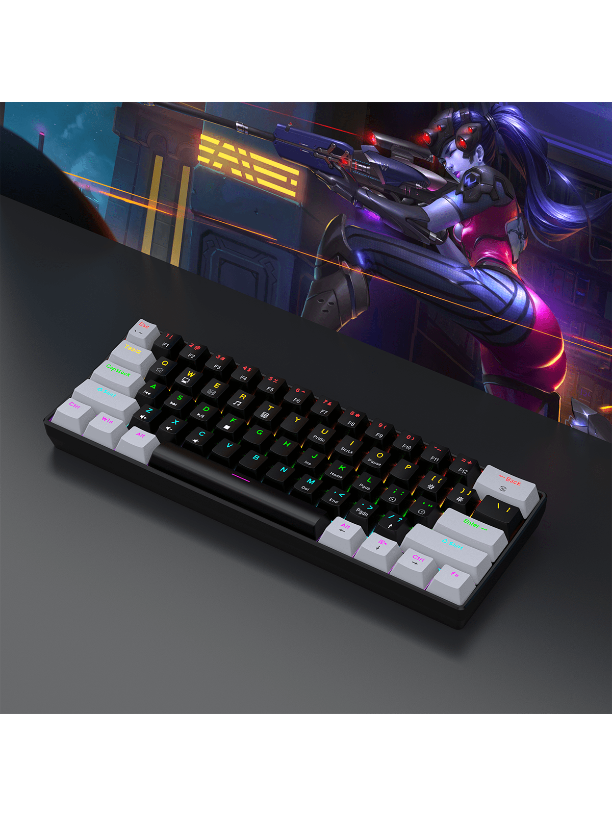 60% Wired Gaming Mechanical Ke - Gaming Keyboard Half recensie en prijs