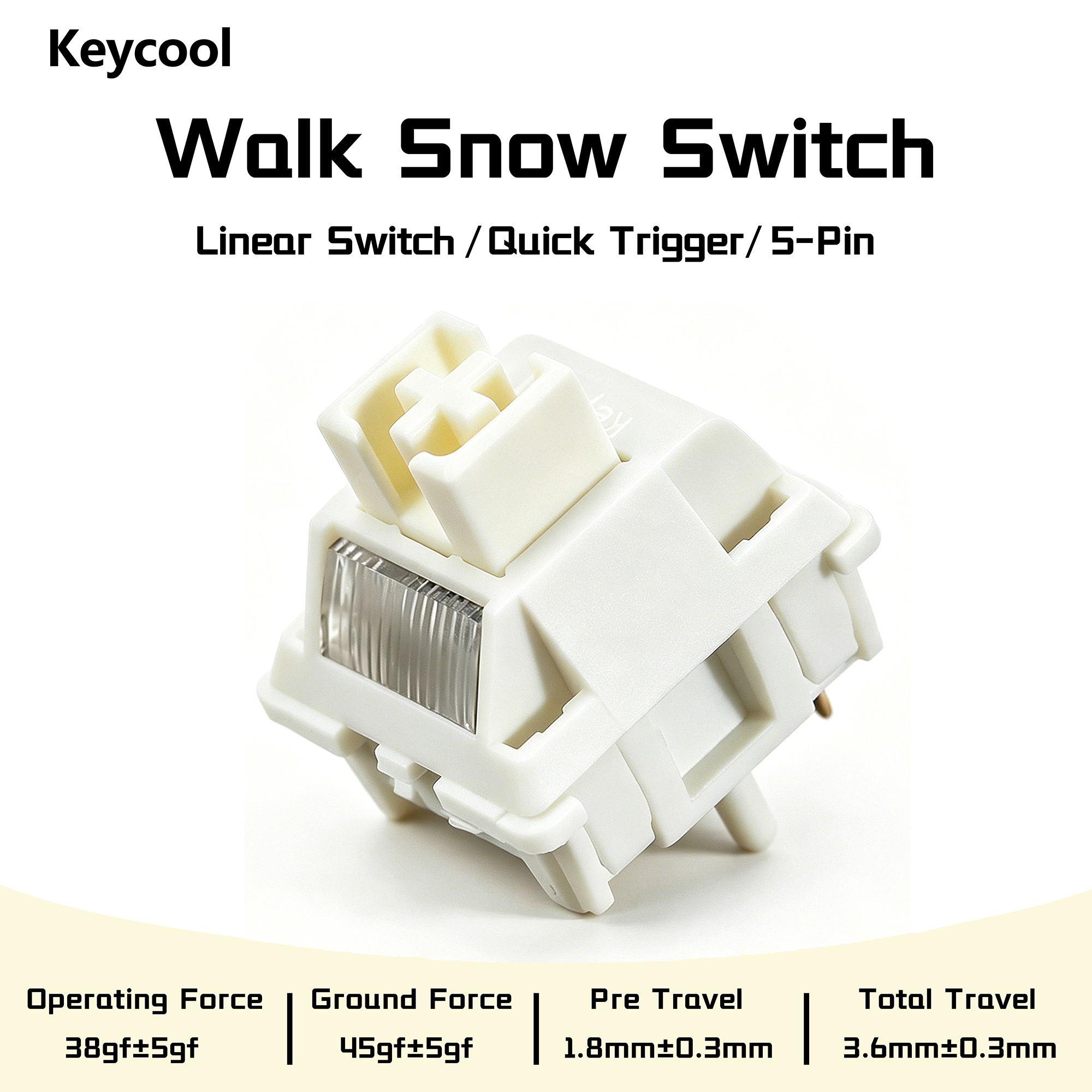 Keycool Walk Snow Switch White - Gaming Keyboard Ergo recensie en prijs