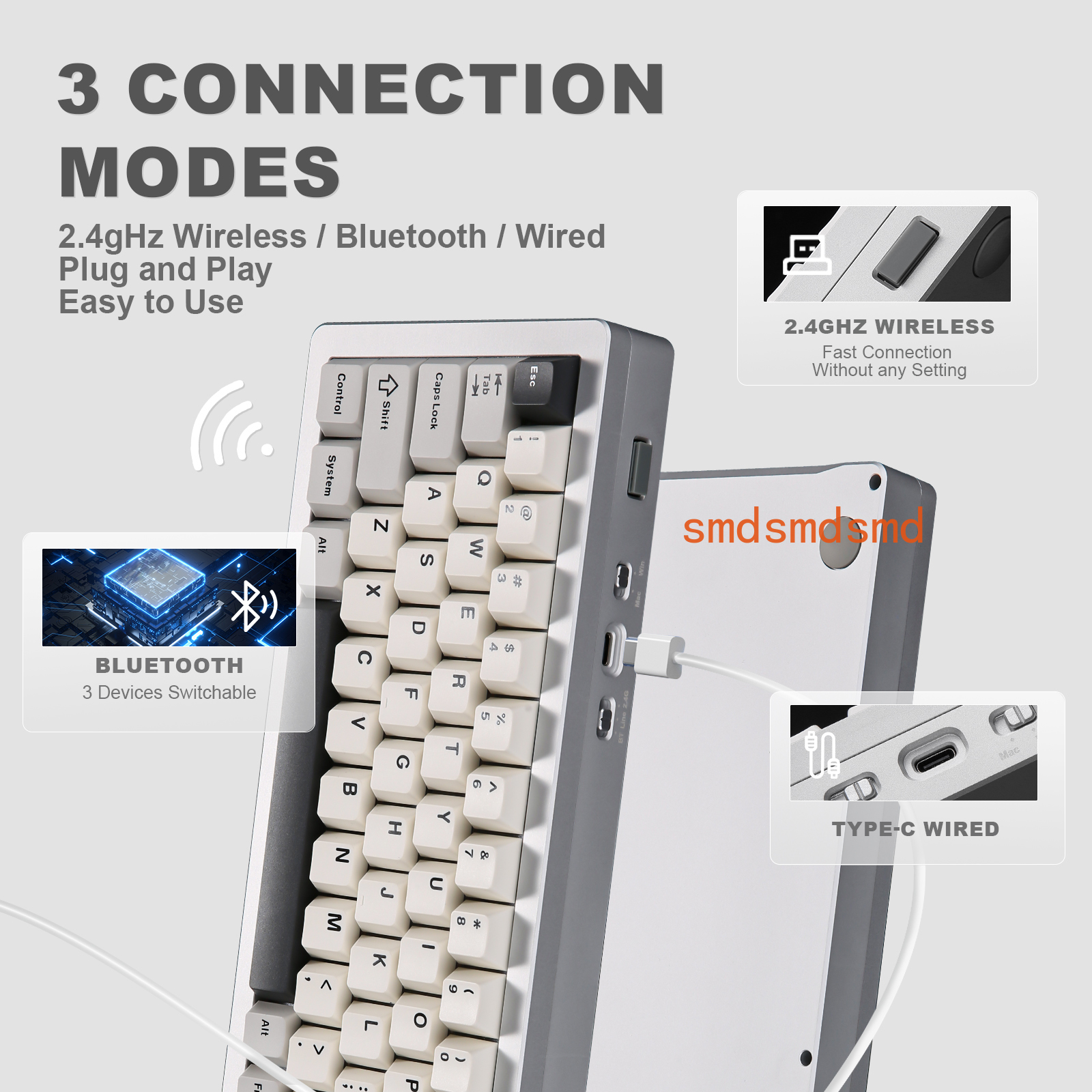 AL71 Silver CNC Aluminum Mecha - Gaming Keyboard Mechanical Wireless recensie en prijs