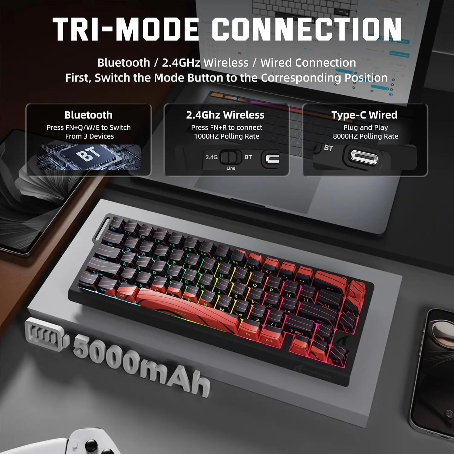ATTACK SHARK X68 PRO HE Wirele - Gaming Keyboard Brand recensie en prijs