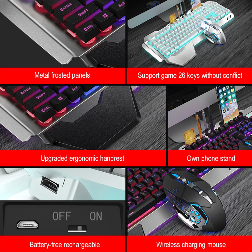 K680 Rechargeable 2.4G wireles - Gaming Keyboard Mini recensie en prijs