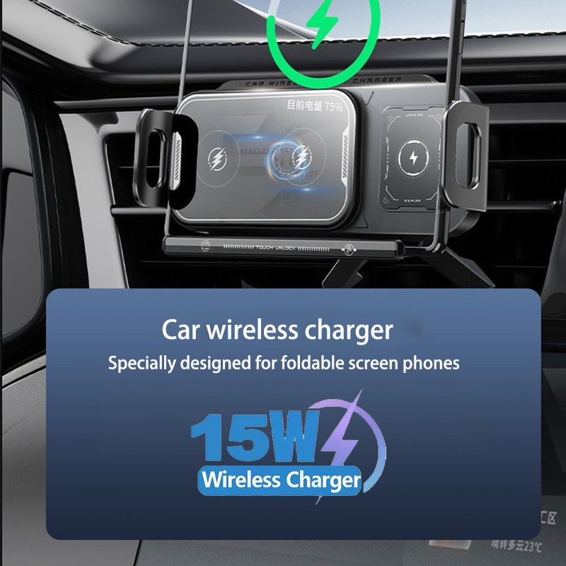 Car Wireless Charger Dual Coil - Coiled Usb Cable recensie en prijs
