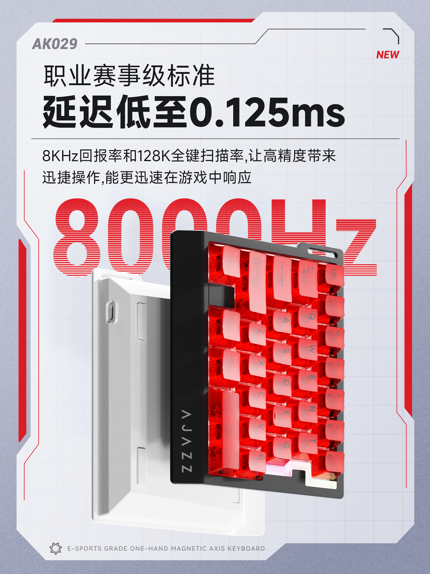 AJAZZ AK029 HE Magnetic Switch - Gaming Keyboard Half recensie en prijs
