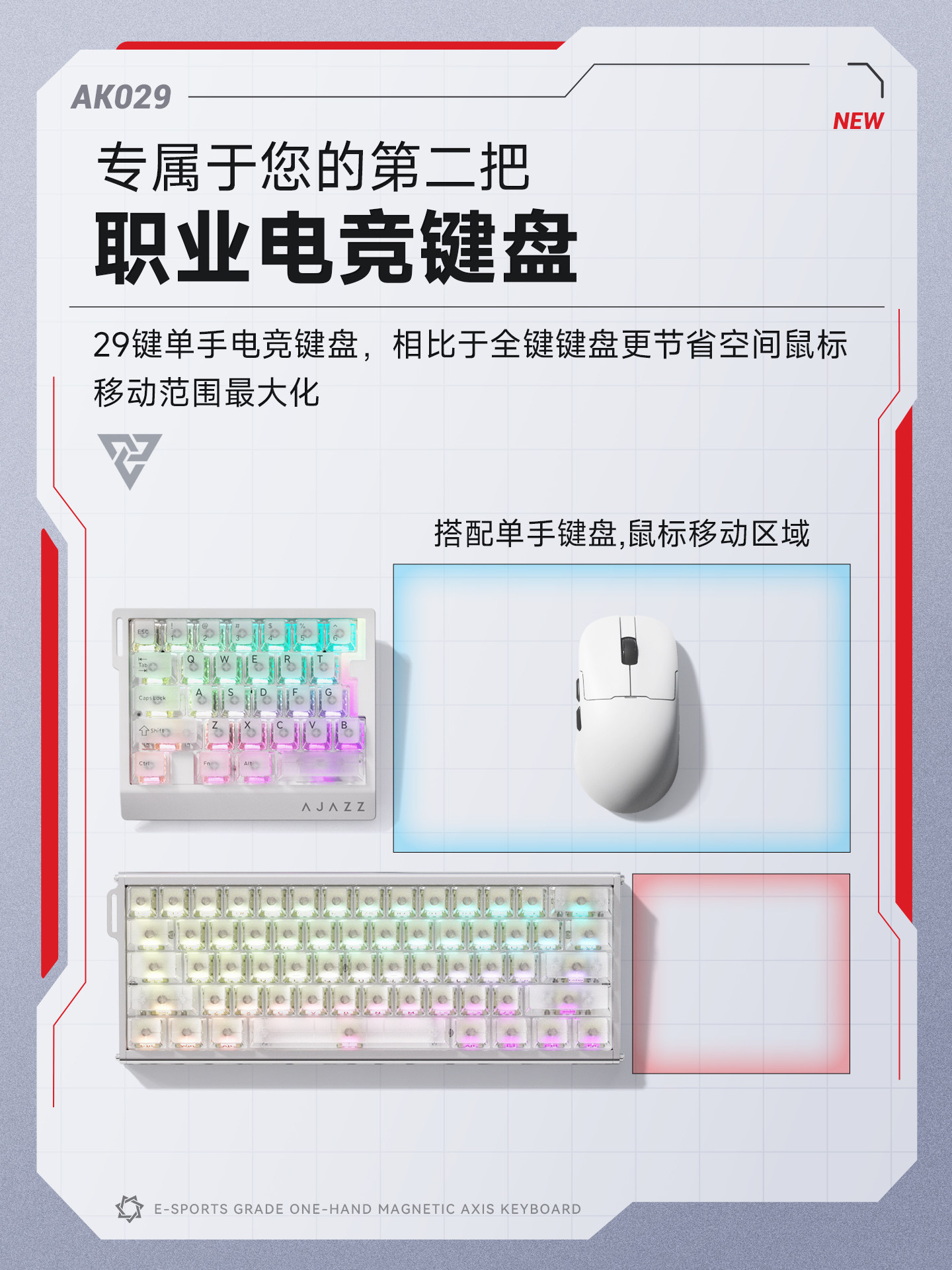 AJAZZ AK029 HE Magnetic Switch - Gaming Keyboard Half recensie en prijs