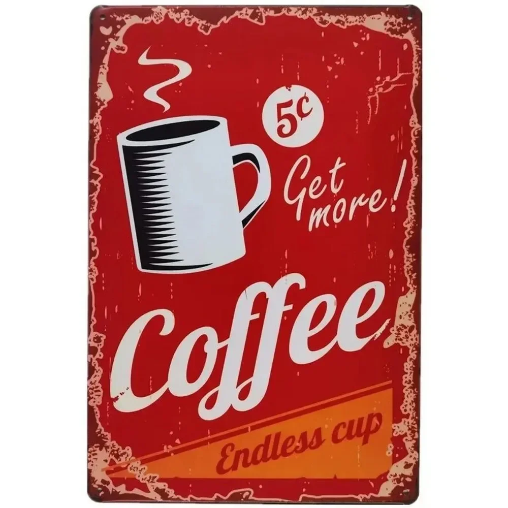Plaque Metal Signs Drink Coffe - Brass Weight Plate recensie en prijs