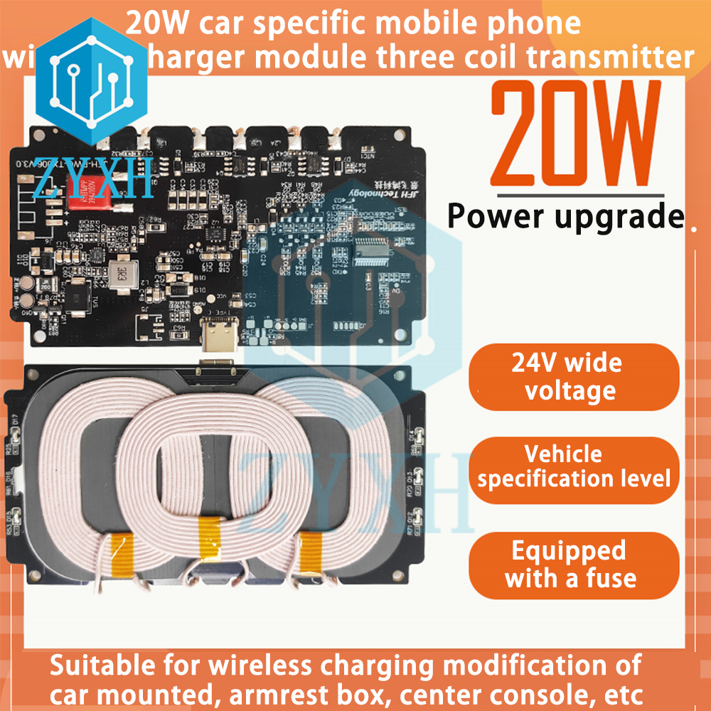 20W 22W Car Wireless Charging  - Coiled Usb Cable recensie en prijs