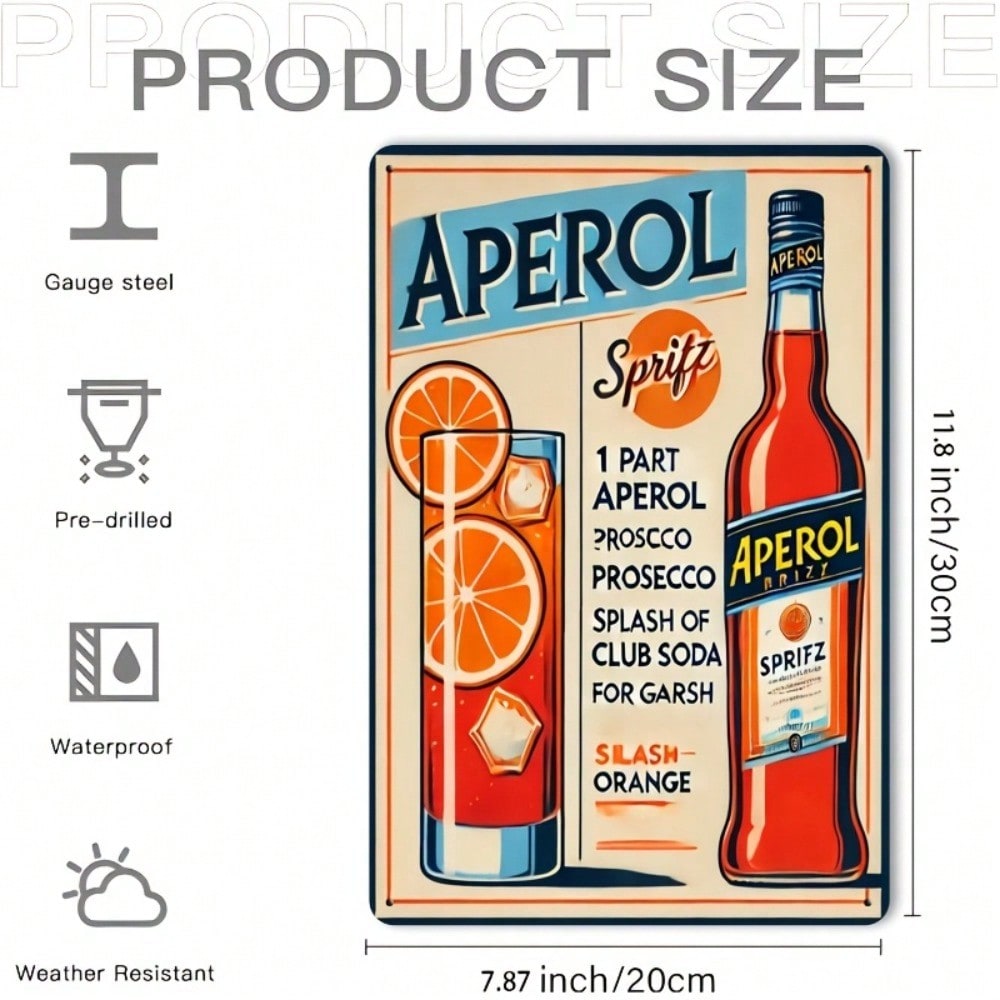 Vintage Aperol Spritz Metal Si - Brass Weight Plate recensie en prijs