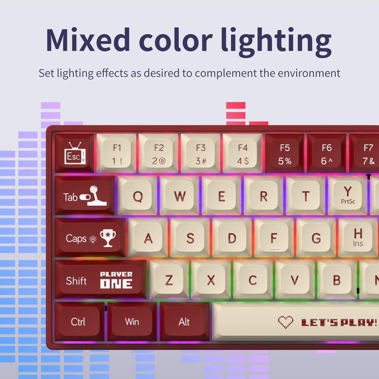 AJAZZ AK680 65% Wired Gaming M - Gaming Keyboard Mini Mechanical recensie en prijs
