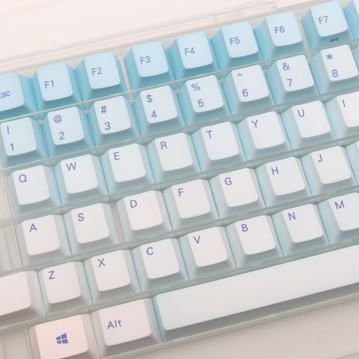 87 Keys Frost Blue Keycaps Che - Gaming Keyboard Blue recensie en prijs
