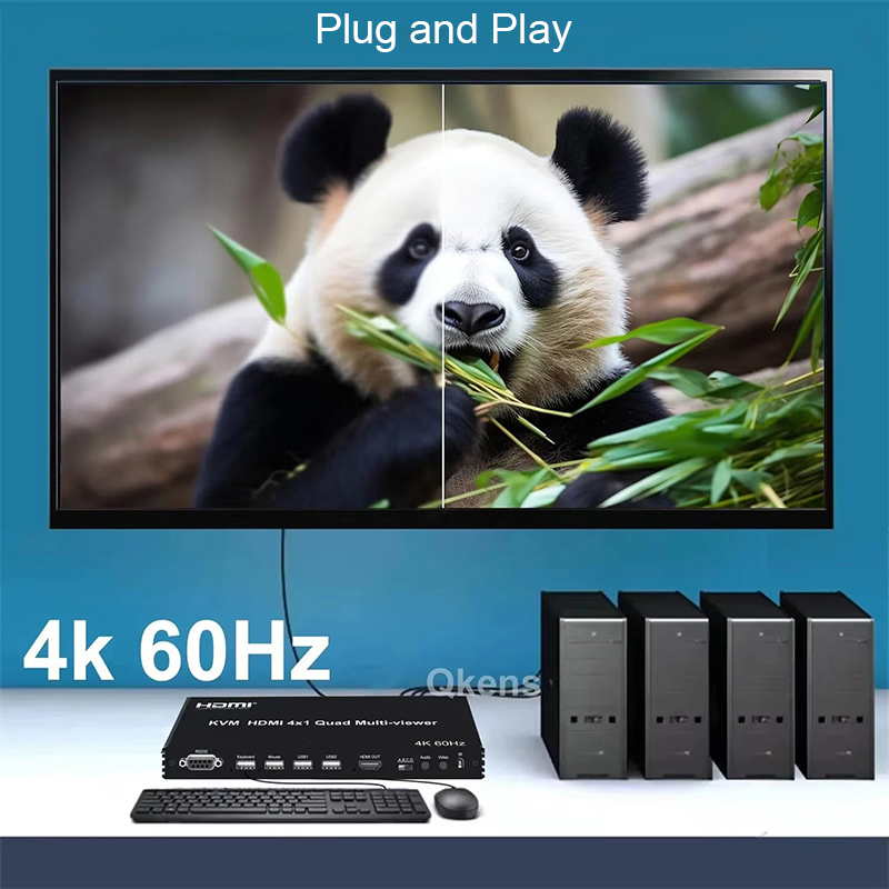 4K 60Hz HDMI Multiviewer 4x1 U - Gaming Keyboard And Mouse For Xbox recensie en prijs