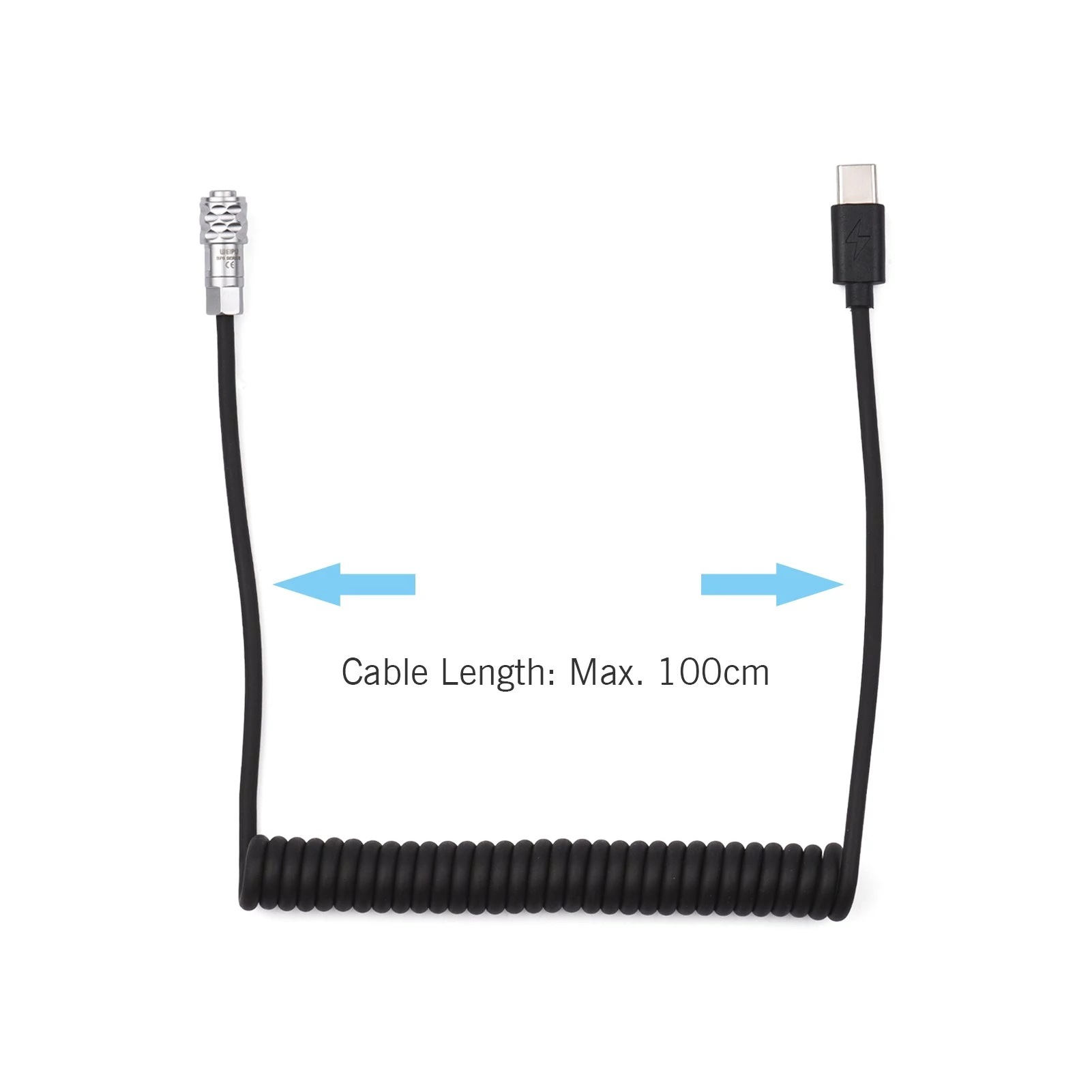 New PD 12V 3A USB Type C To 2  - Coiled Usb Cable recensie en prijs