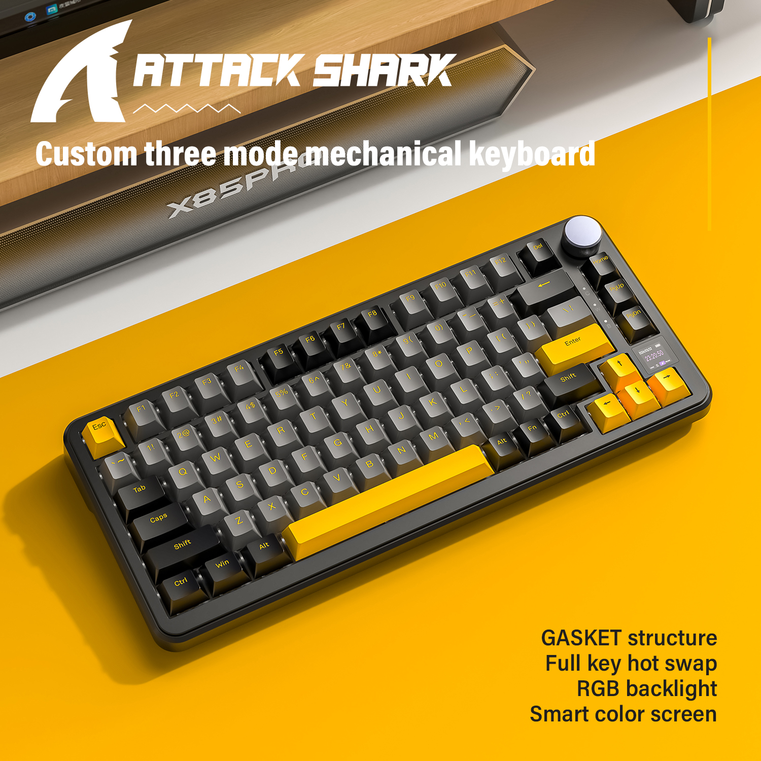 Attack Shark X85 PRO Smart RGB - Gaming Keyboard Mechanical recensie en prijs