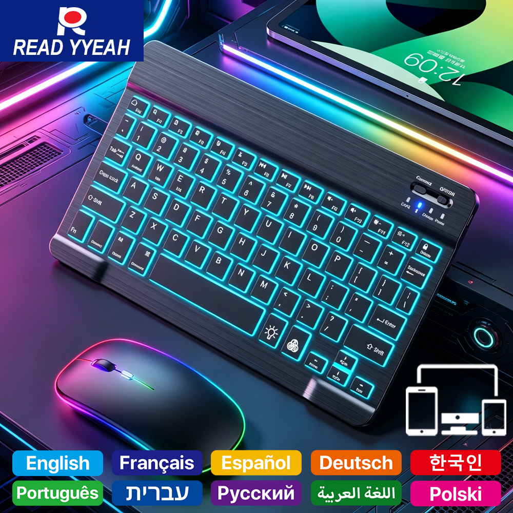 READ YYEAH RGB Backlit Bluetoo - Gaming Keyboard Mechanical Wireless recensie en prijs