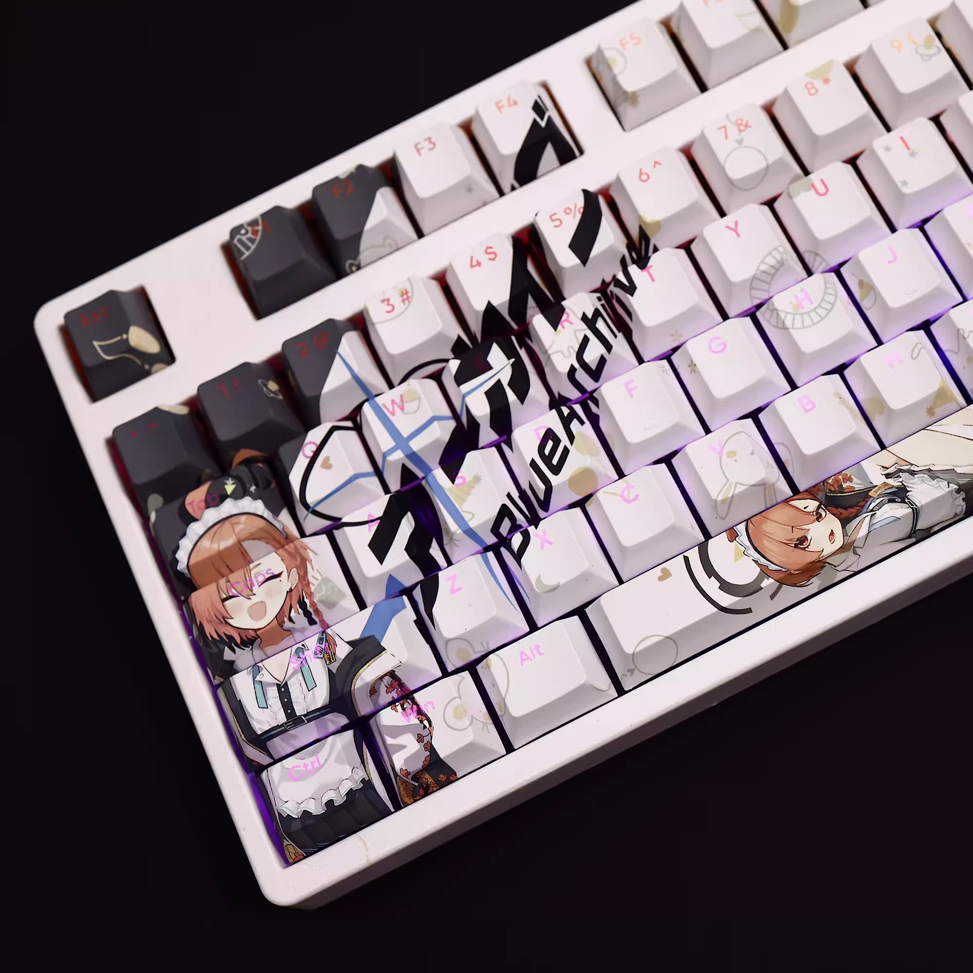 108 Keys/set Blue Archive Mika - Gaming Keyboard Blue recensie en prijs