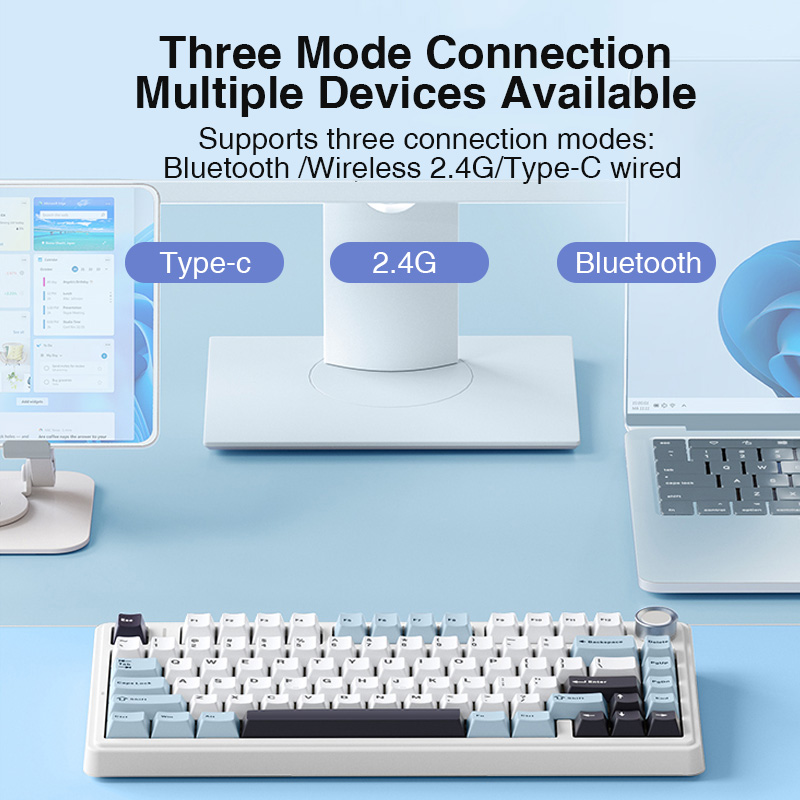 AULA F75 2.4G Wireless/Bluetoo - Gaming Keyboard Brand recensie en prijs
