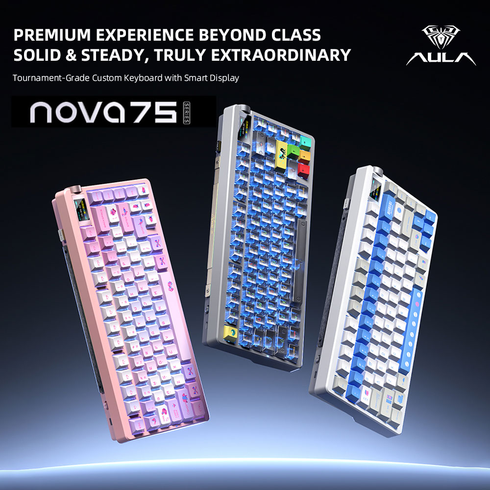 New AULA NOVA75 Wireless Mecha - Gaming Keyboard Mini Mechanical recensie en prijs