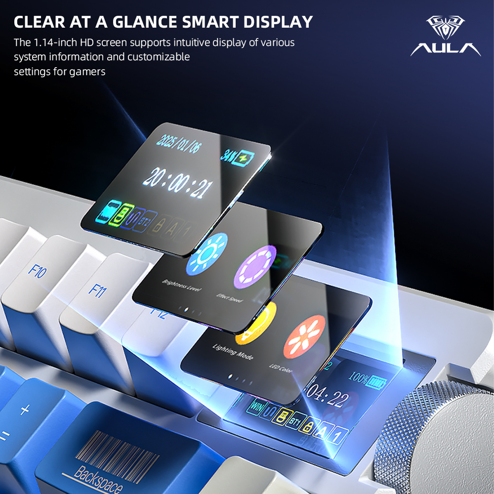 New AULA NOVA75 Wireless Mecha - Gaming Keyboard Mini Mechanical recensie en prijs