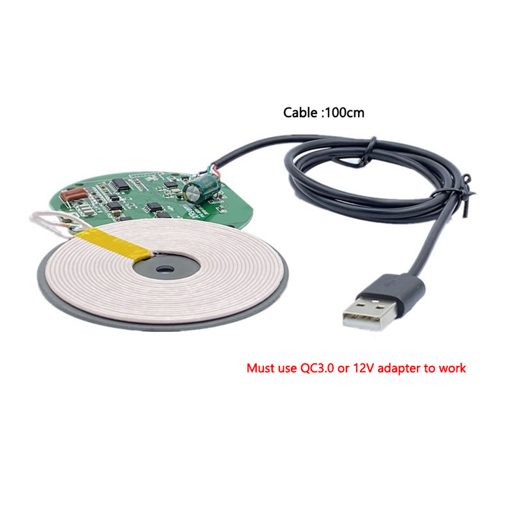 Fast Qi Wireless Charger Modul - Coiled Usb Cable recensie en prijs