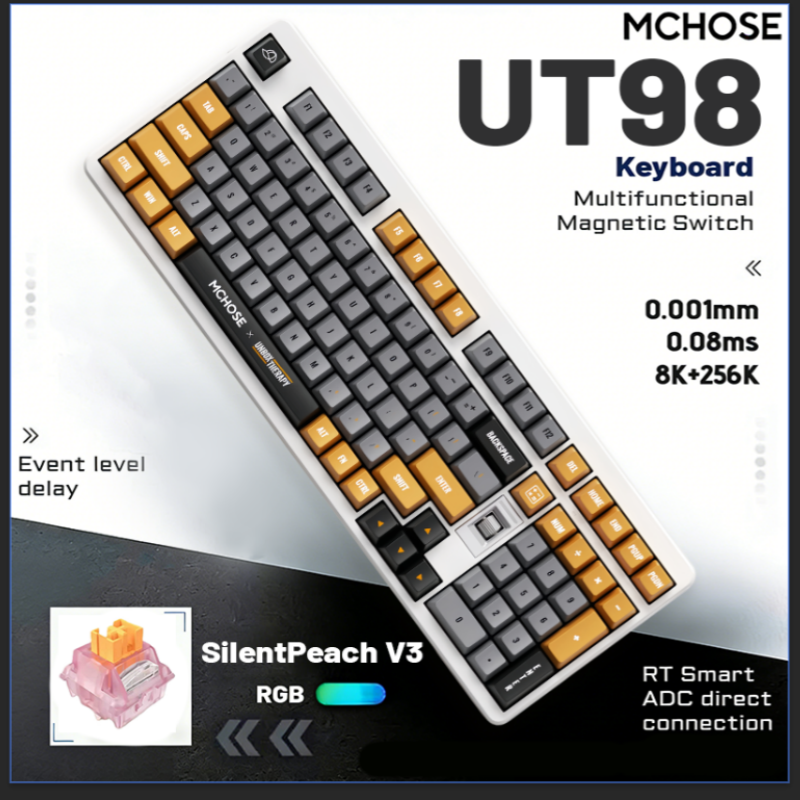 MCHOSE x Unbox Therapy - UT98  - Gaming Keyboard That Is Quiet recensie en prijs
