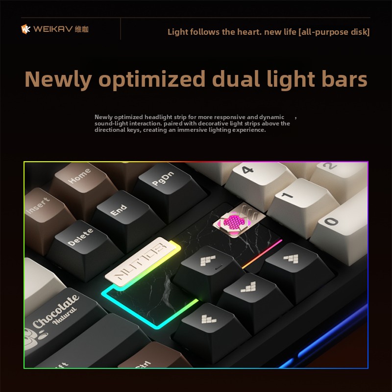WEIKAV NUT108 Mechanical Keybo - Gaming Keyboard Mechanical Wireless recensie en prijs
