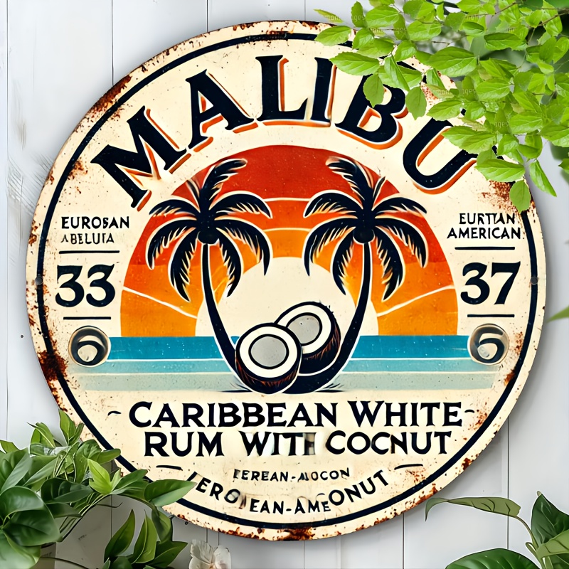 Vintage Malibu Rum Coconut Alu - Brass Weight Plate recensie en prijs