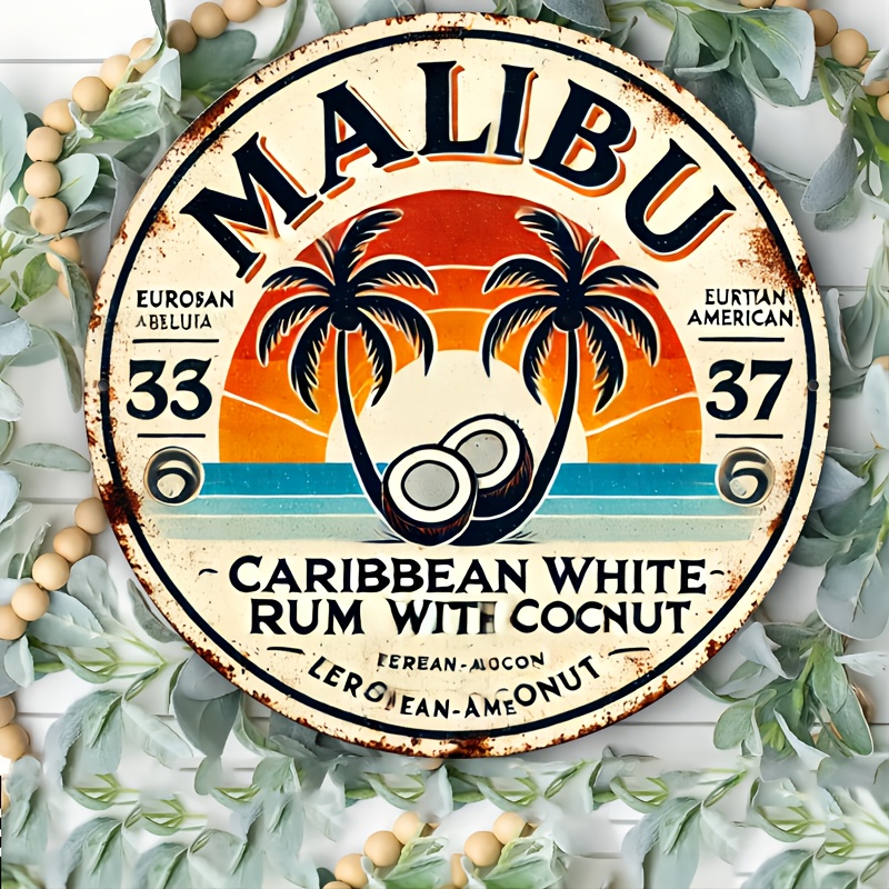 Vintage Malibu Rum Coconut Alu - Brass Weight Plate recensie en prijs