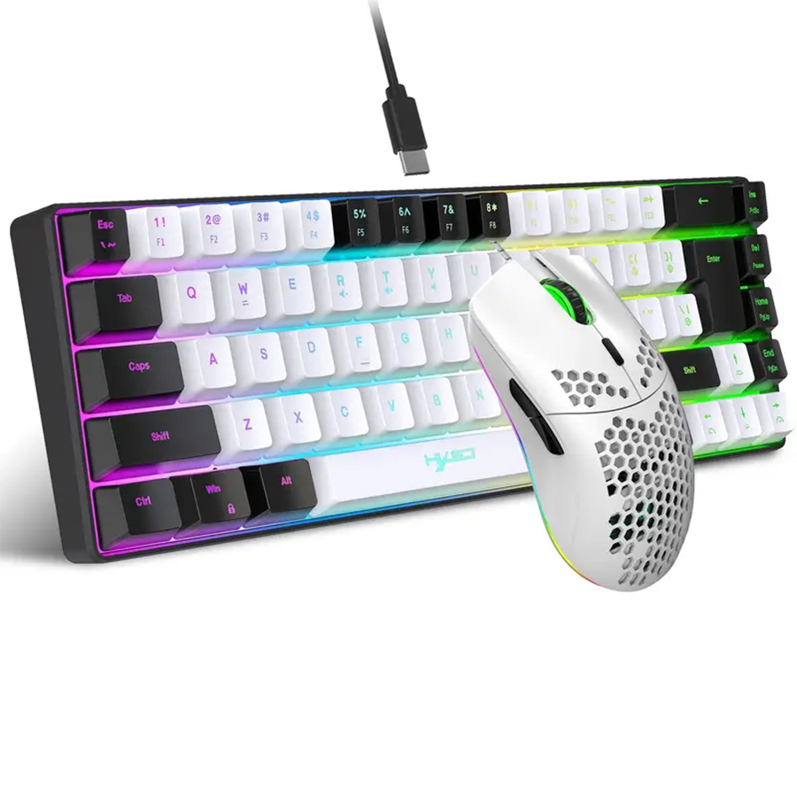 Ergonomic 68-Key Mini Wired Ke - Gaming Keyboard And Mouse For Xbox recensie en prijs