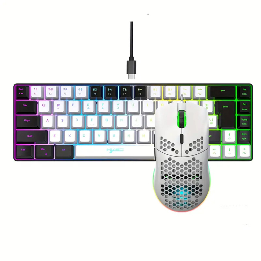Ergonomic 68-Key Mini Wired Ke - Gaming Keyboard And Mouse For Xbox recensie en prijs