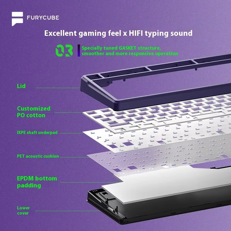 FURYCUBE K99pro Wireless Gamin - Gaming Keyboard Mechanical recensie en prijs