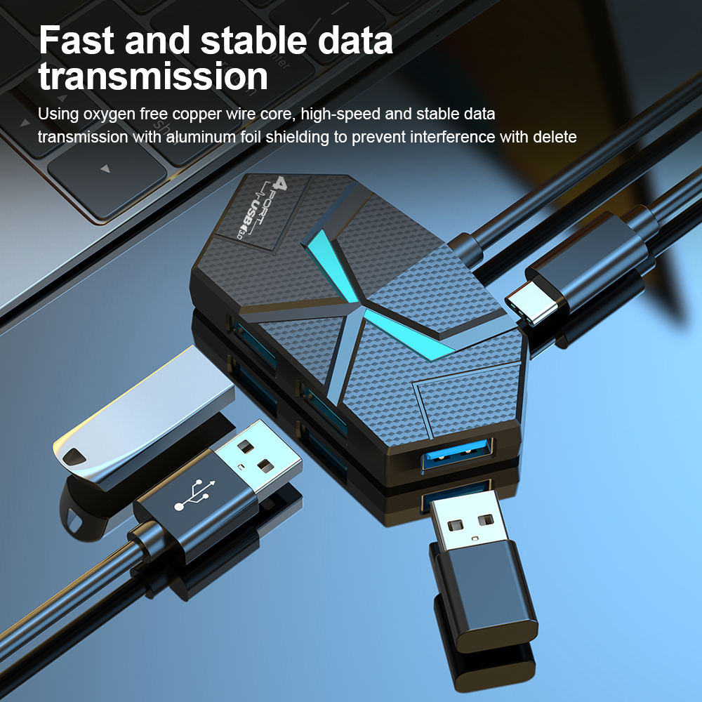 7 Ports USB 3.0 HUB Type C Doc - Gaming Keyboard Type C recensie en prijs