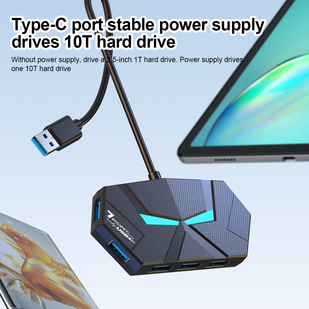 7 Ports USB 3.0 HUB Type C Doc - Gaming Keyboard Type C recensie en prijs