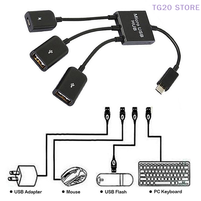 3in1 Micro USB To 2 OTG 3 Port - Gaming Keyboard Type C recensie en prijs
