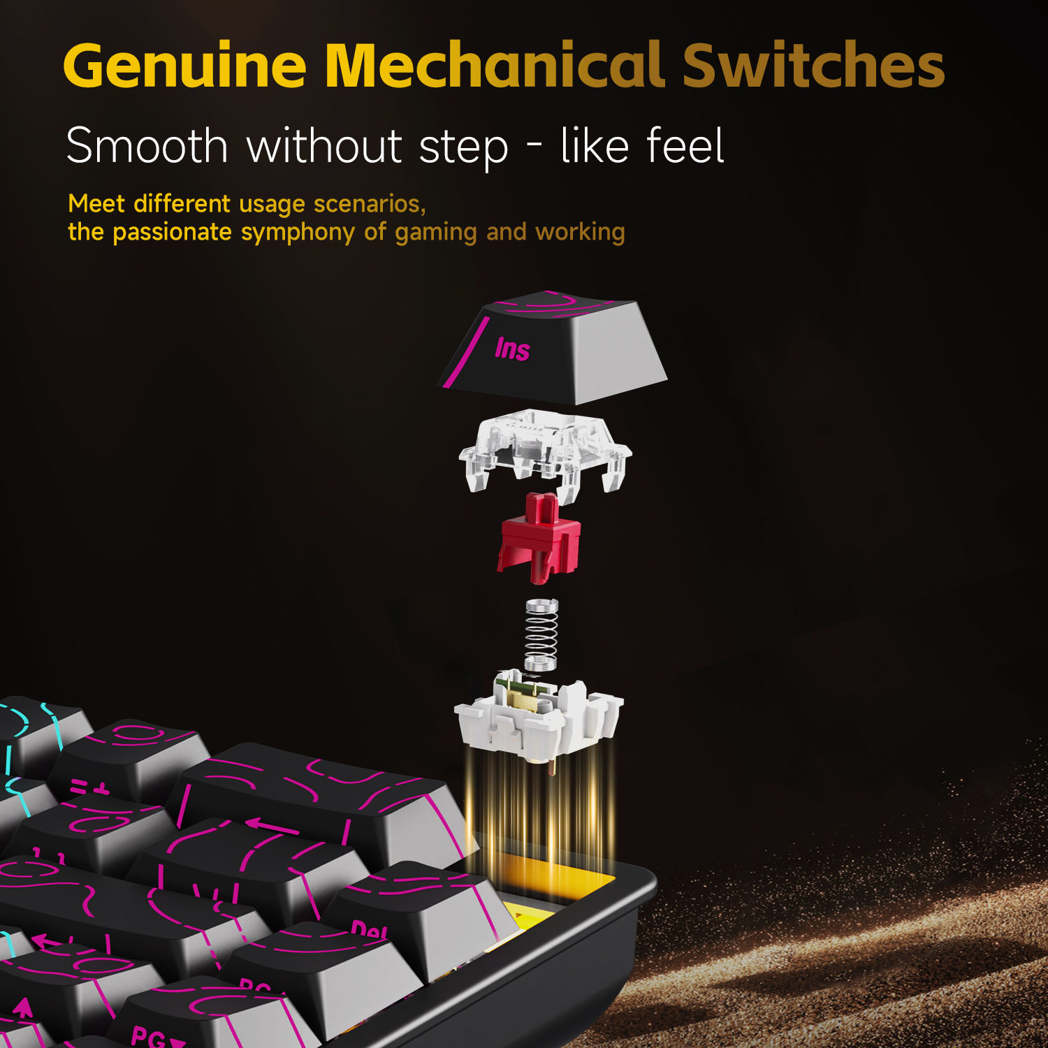 AJAZZ NK68V2 Single-Mode Wired - Gaming Keyboard Brand recensie en prijs