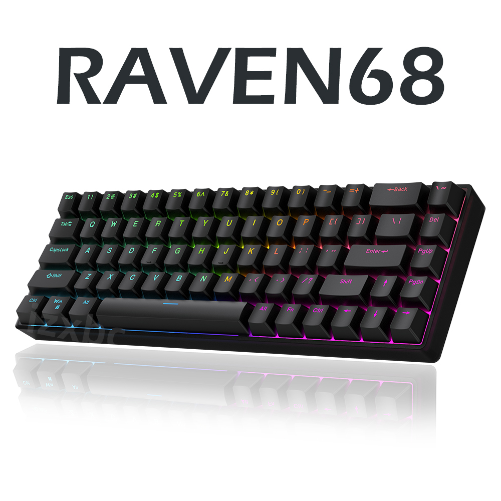 Raven68 Wired Mechanical Keybo - Gaming Keyboard Half recensie en prijs