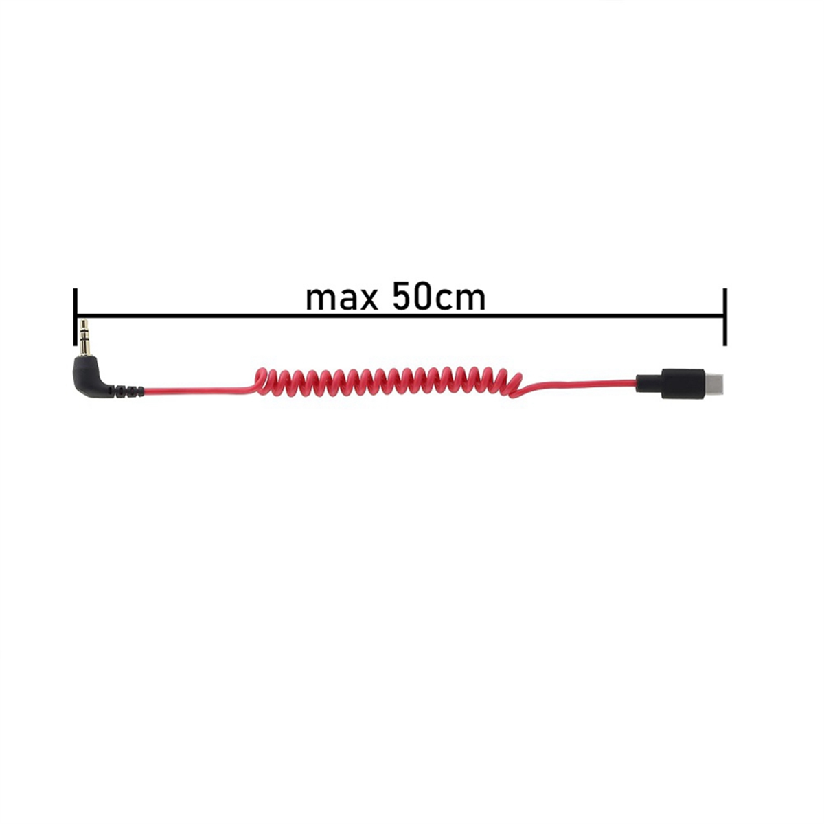 USB C to 3.5mm Cable for RODE  - Coiled Usb Cable recensie en prijs