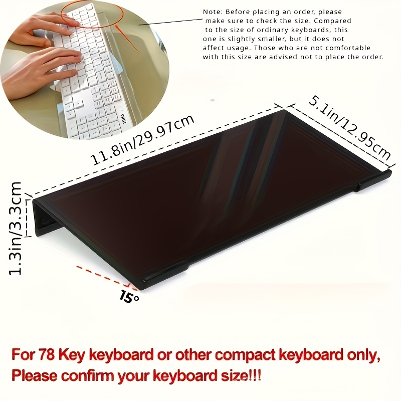 Acrylic keyboard stand, transp - Gaming Keyboard Brand recensie en prijs