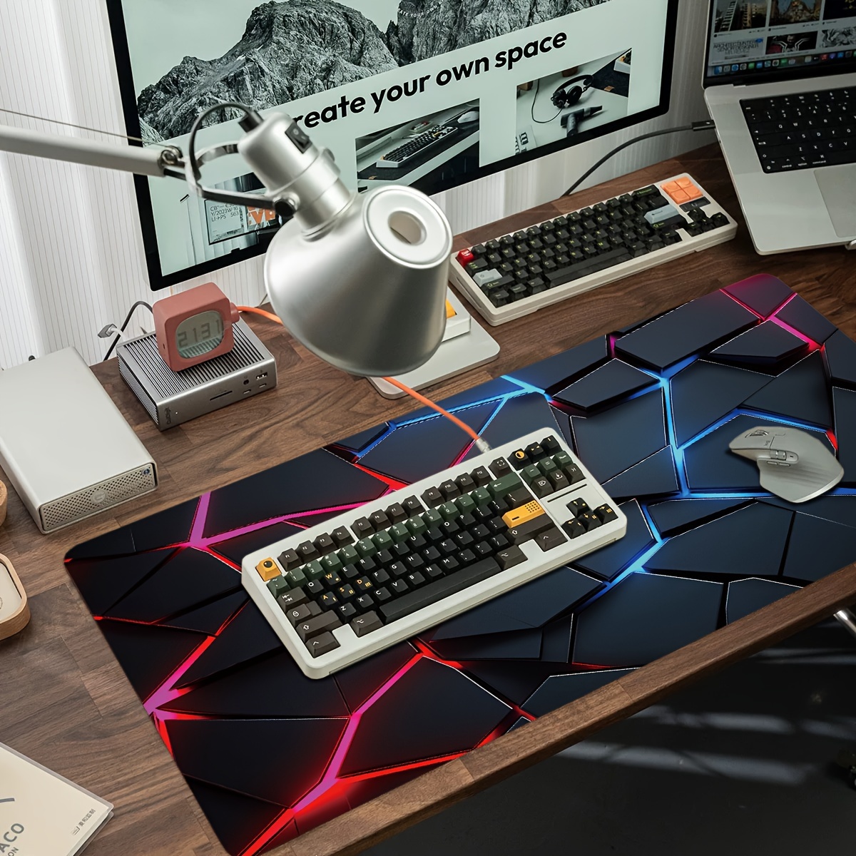 Large gaming Mouse Pads 90x40  - Gaming Keyboard Blue recensie en prijs
