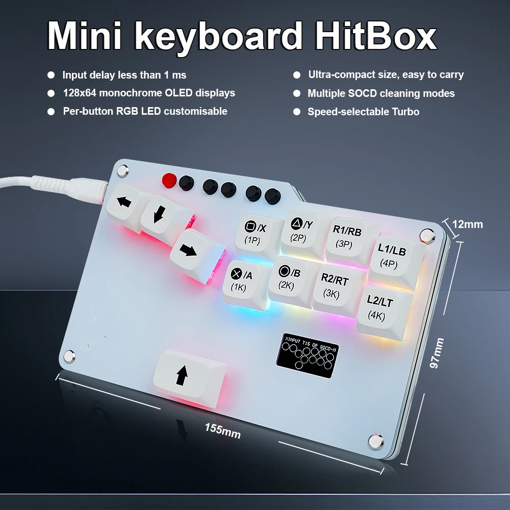 Hitbox Mini GP2040 CE Fightsti - Gaming Keyboard Mini recensie en prijs