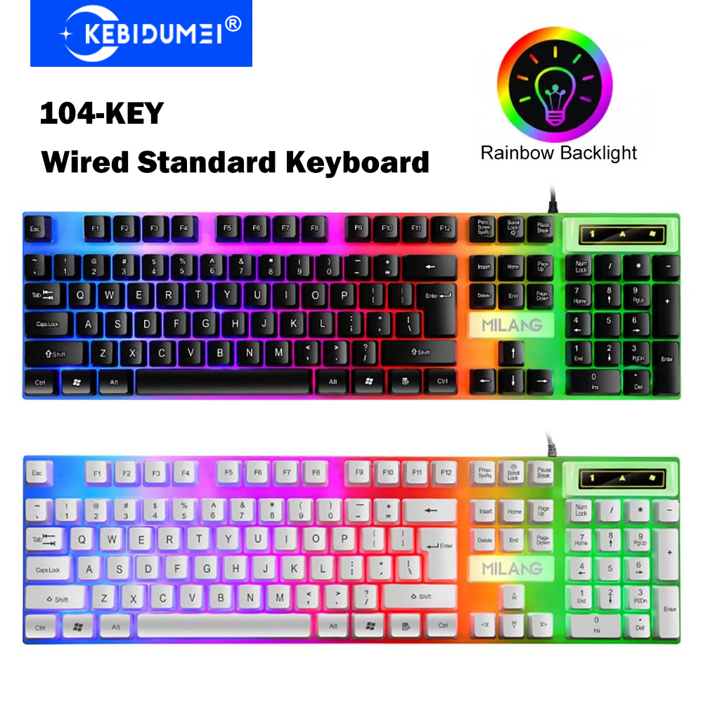KEBIDUMEI USB Wired Keyboard R - Gaming Keyboard Half recensie en prijs