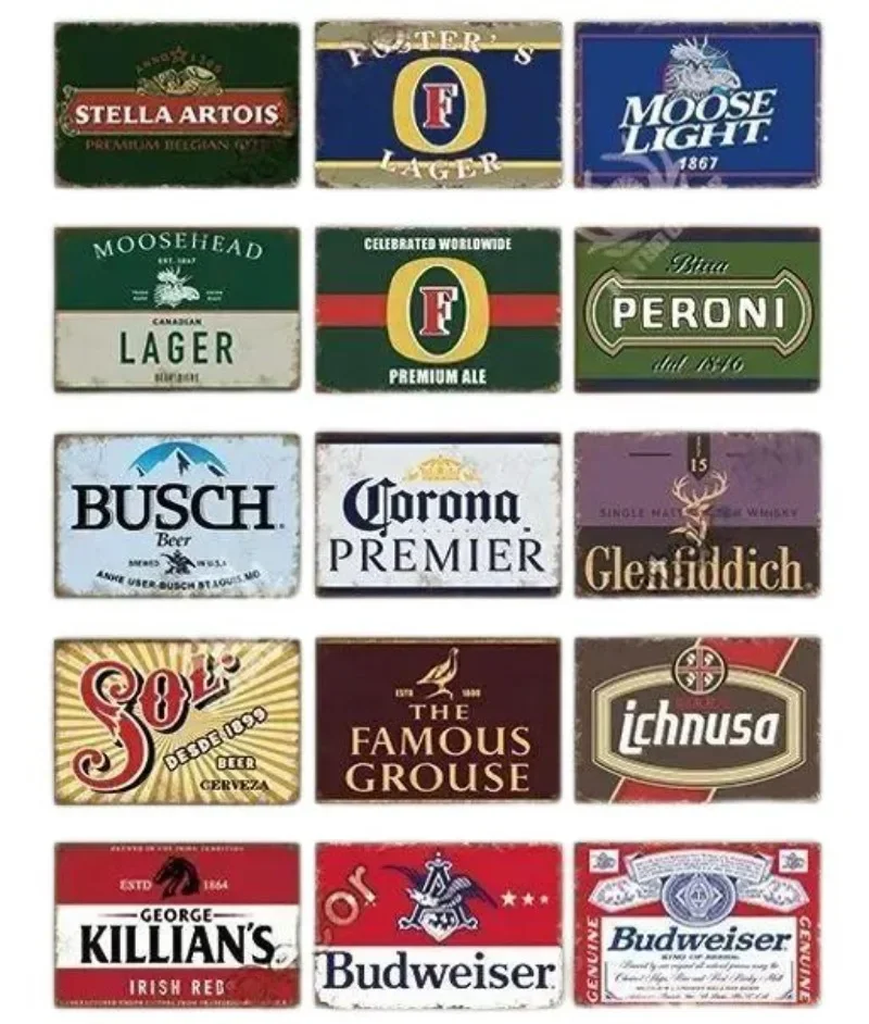 Metal Tin Poster Beer Metal Si - Brass Weight Plate recensie en prijs