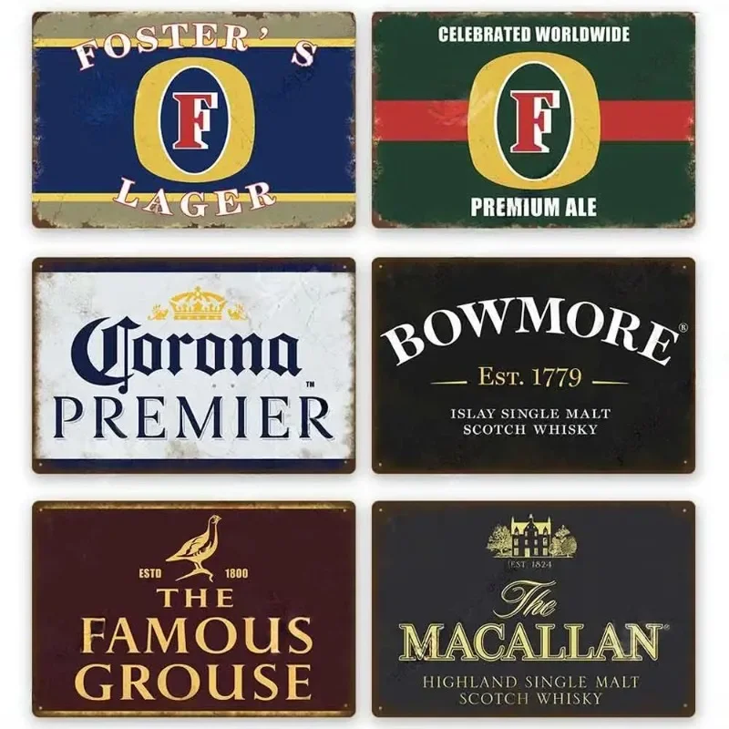 Metal Tin Poster Beer Metal Si - Brass Weight Plate recensie en prijs