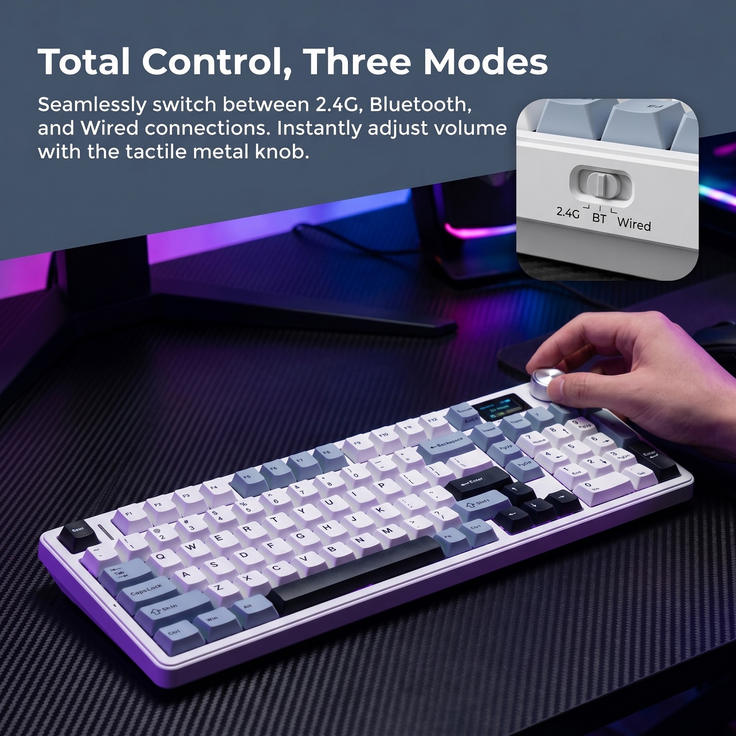 New AULA F99 Max Gasket Mechan - Gaming Keyboard Mechanical Wireless recensie en prijs